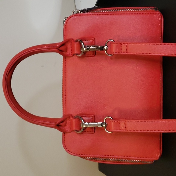 I.N.C. International concepts red crossbody bag with silver studs - Picture 2 of 10